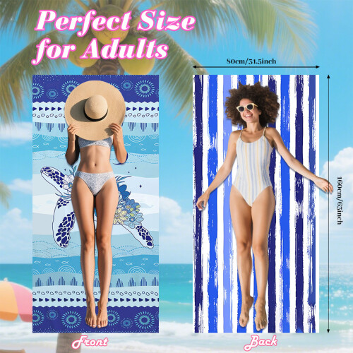 Quickly dry Microfiber Bath Towel 80x160cm Oversized Beach-SM15 2