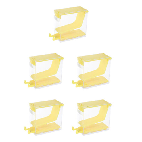 5Pcs Airtight Press Cotton Roll Dispenser Plastic Storage Box 1