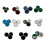 Professionele trompetventielknoppen-Kleur 5 3