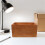 Sturdy Wooden Book Organizer Box Retro Storage Bin for Home Use 3