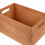 Sturdy Wooden Book Organizer Box Retro Storage Bin for Home Use 5