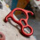 Lichtgewicht aluminiumlegering Compacts Figuur 8-afdaler-Rood 7