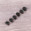 6 stuks Gitaar String Retainer Gitaar String Ties Bridge-Zwart 7