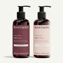 REMI CACHET Hair Shampoo and Conditioner Duo Giftset | Desgined to Cleanse Hydrate Protect Hair Extensions and Natural hair | Enhance Shine Reduce Bre