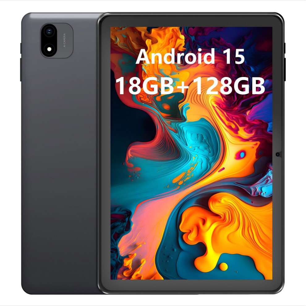 Paaxoo Android Tablet, 10.1 Inch Android 15 Tablets 18Gb(6+12) Ram 128Gb Rom 1Tb Expand, 1280X800 Ips Hd Touchscreen,6000Mah Battery, Bluetooth, Dual 717206435672