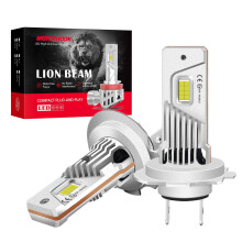 MOTORHOOK ECE Certified H7 LED Bulbs [UK Legal] - 60W Super Bright 6000K White, IP68 Waterproof Headlight Low/High Beam, Plug & Play No Canbus Error,