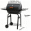 Charcoal BBQ Barrel Grill Smoker with Wheels 3