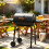 Charcoal BBQ Barrel Grill Smoker with Wheels 1