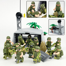 Movable Action Minifigures Special Forces Army Men Soldiers Toy Playset for Kids Boys