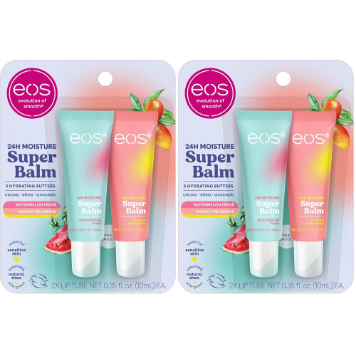 eos 24H Moisture SuperBalm-0.35 floz, 2Count 2Pack