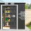 Outsunny Cobertizo de Jardín Gris 213 x 130 x 172 cm 8