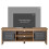 Homcom Mueble de TV Marrón 109 x 35 x 38 cm 5