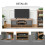 Homcom Mueble de TV Marrón 109 x 35 x 38 cm 6
