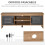 Homcom Mueble de TV Marrón 109 x 35 x 38 cm 2
