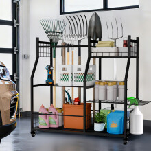 Metal Garage Tool Organization on Wheels