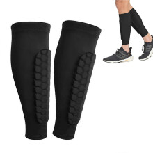 1 par leggbeskyttere, sportsleggbeskyttere, leggbeskyttere for fotball, leggbeskyttelse og komfort for fotballspillere, ski, hockey (størr