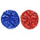 Modern Flashy Beret Headpiece For Performers-Red royal blue 1