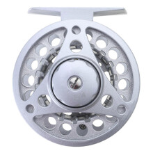 (Silver) Light Weight Fly Reel Tackle For Trout Fishing Size 3/4 5/6 7/8 Aluminum Alloys Fly Fishing Reel, All Metal Fishing Reel  Silver