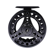 (Black) Light Weight Fly Reel Tackle For Trout Fishing Size 3/4 5/6 7/8 Aluminum Alloys Fly Fishing Reel, All Metal Fishing Reel  Silver