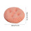 Coussin de siège rond en polyester rose 40 x 40 cm (1 pièce) 3