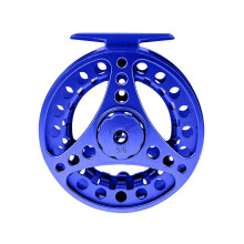 (Blue) Light Weight Fly Reel Tackle For Trout Fishing Size 3/4 5/6 7/8 Aluminum Alloys Fly Fishing Reel, All Metal Fishing Reel  Silver