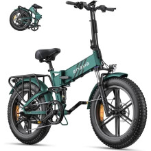ENGINE Pro 2.0 Folding Electric Bike 20" 250W 52V 16Ah Removable battery Full suspension E-Bike Green
