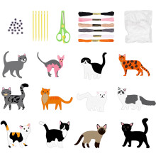 Kit de costura de animales para niños de 3 a 12 años (8 o 12 piezas)