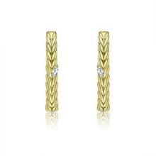 Náušnice - Zlaté - 350-B - Stříbrné - 4 mm - 28 mm - Sleeper styl