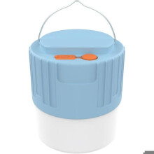 Wiederaufladbare Campinglaterne – Batteriebetriebene Außenleuchte – Wiederaufladbare LED-Lampe – Blau – Wasserdicht nach IPX4