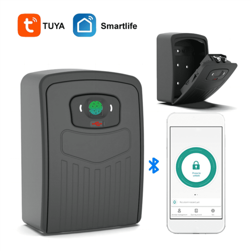 Tuya Smart Nøgleboks Fingeraftrykslås Aluminium 1