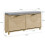 SoBuy Light Oak Shoe Bench with 2 Doors 3