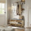 SoBuy Light Oak Shoe Bench with 2 Doors 4