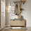 SoBuy Light Oak Shoe Bench with 2 Doors 6
