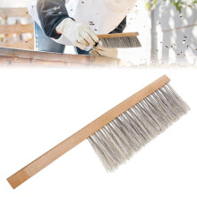 2 Pcs Gentle Bee Brushing Dual-Row Bristle Bee Brush with Solid Wood Handle - Beekeeping Tool for Safe Hive Handling