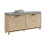 SoBuy Light Oak Shoe Bench with 2 Doors 14