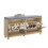 SoBuy Light Oak Shoe Bench with 2 Doors 15
