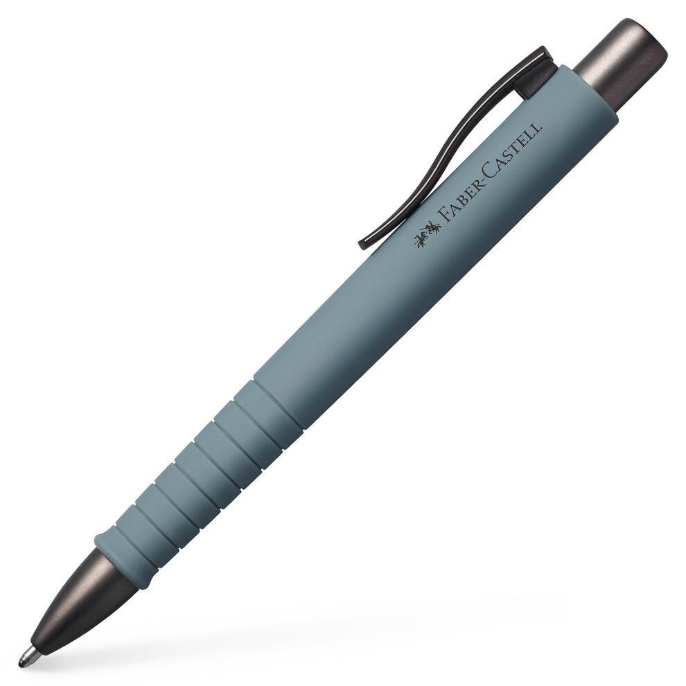 Faber-Castell Faber Castell Poly Ball Urban Ballpoint Pen Stone Xb Nib Ink Grey/Blue