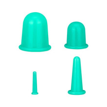 Siliconen cupping set voor gezichts- en lichaamsmassage, lymfedrainage.