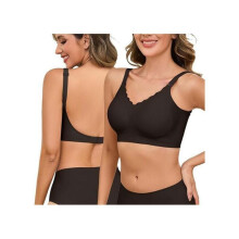 BH – Rückenfrei – Push-up – Abnehmbare Träger – Größe S – Schwarz