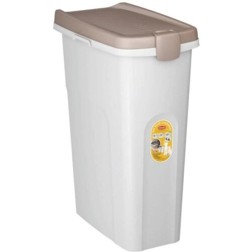 Container - KERBL - Dierenvoer - Bruin/wit - 40l
