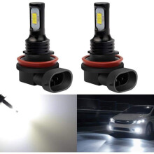 3570 H11 H8 LED-mistlamp, 2400 lumen, extreem helder, voor dagrijverlichting (DRL) of als losse mistlamp.