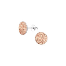 Pendientes redondos de plata de ley 925