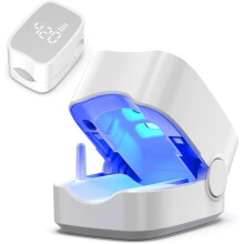 Dispositivo láser para el tratamiento de hongos en las uñas, luz azul de 500 nm e infrarrojo de 940 nm con temporizador, para mano