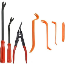 Kit de herramientas 7 en 1 para desmontar equipos de audio para automóviles, abrazadera de 6,8 pulgadas + kit de extracción/repara