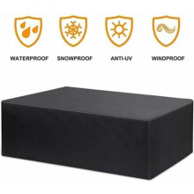 Funda para muebles de exterior fabricada en tejido Oxford 210D, a prueba de polvo, impermeable y resistente a los rayos UV (315x16