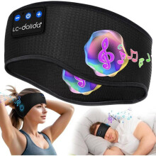 Auriculares Bluetooth V5.4 con diadema para dormir, auriculares de audio inalámbricos, 15 horas de reproducción, diadema para dorm