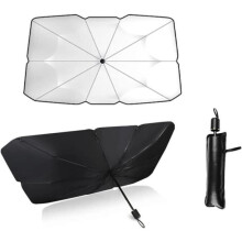 Parasol para coche - Plegable - Bloquea el 99,9% de los rayos UV - Universal - Retráctil