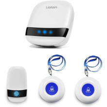 Sistema de alarma de emergencia inalámbrico con buscapersonas y botón de llamada para el hogar, personas mayores, enfermas y disca