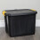 Strata 42L Heavy Duty Lockable & Stackable Storage Tub Chest with Clips in Black 4