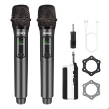 Micrófono inalámbrico TALOMEN, 2,4 GHz, 50 m, recargable, karaoke, DJ, K60-2